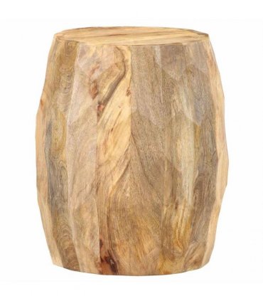 vidaXL Drum Stool Solid Mango Wood