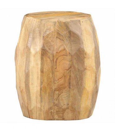 vidaXL Drum Stool Solid Mango Wood