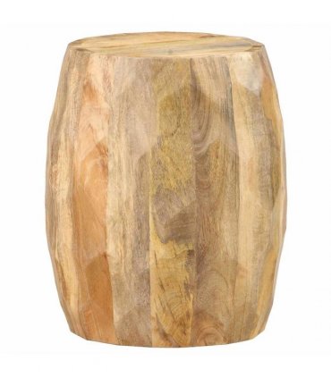 vidaXL Drum Stool Solid Mango Wood