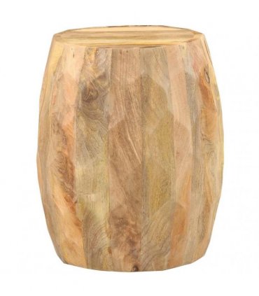 vidaXL Drum Stool Solid Mango Wood