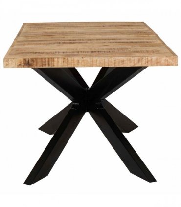 vidaXL Dining Table 180x90x76 cm Solid Rough Mango Wood