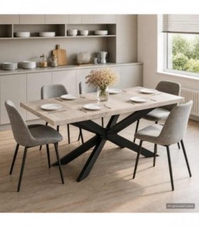 vidaXL Dining Table 180x90x76 cm Solid Bleached Mango Wood