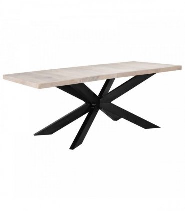 vidaXL Dining Table 180x90x76 cm Solid Bleached Mango Wood