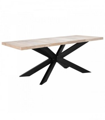 vidaXL Dining Table 180x90x76 cm Solid Bleached Mango Wood