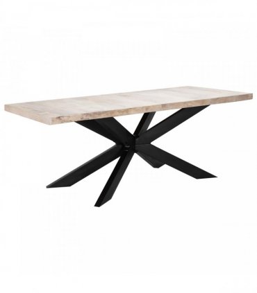 vidaXL Dining Table 180x90x76 cm Solid Bleached Mango Wood