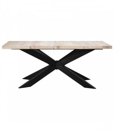 vidaXL Dining Table 180x90x76 cm Solid Bleached Mango Wood