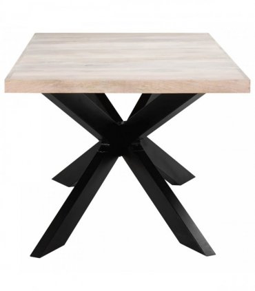 vidaXL Dining Table 180x90x76 cm Solid Bleached Mango Wood