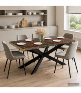 vidaXL Dining Table 180x90x76 cm Solid Reclaimed Wood
