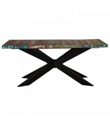 vidaXL Dining Table 180x90x76 cm Solid Reclaimed Wood
