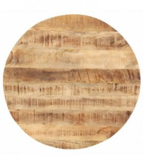 vidaXL Table Top Solid Mango Wood Round 25-27 mm 40 cm