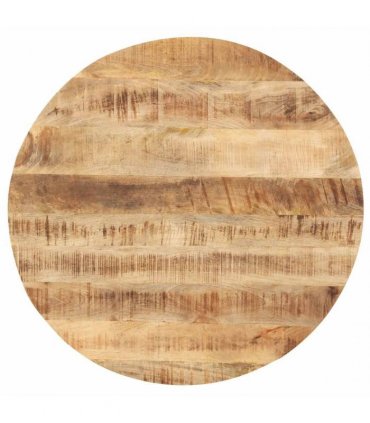 vidaXL Table Top Solid Mango Wood Round 25-27 mm 40 cm