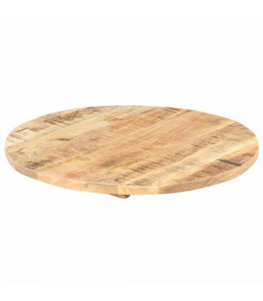 vidaXL Table Top Solid Mango Wood Round 25-27 mm 40 cm