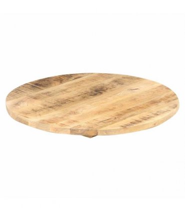 vidaXL Table Top Solid Mango Wood Round 25-27 mm 40 cm