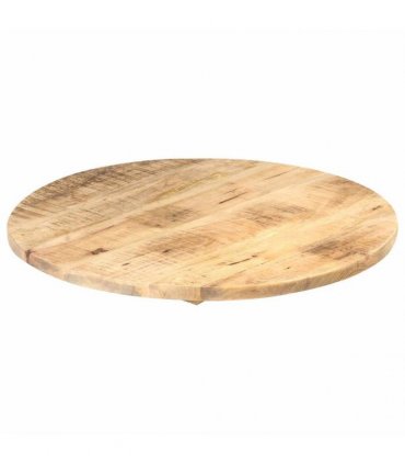 vidaXL Table Top Solid Mango Wood Round 25-27 mm 40 cm