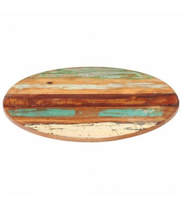 vidaXL Round Table Top 50 cm 15-16 mm Solid Reclaimed Wood
