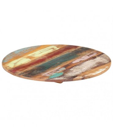 vidaXL Round Table Top 50 cm 15-16 mm Solid Reclaimed Wood