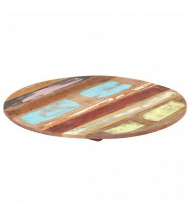 vidaXL Round Table Top 50 cm 15-16 mm Solid Reclaimed Wood