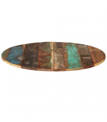 vidaXL Round Table Top 80 cm 15-16 mm Solid Reclaimed Wood
