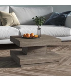 vidaXL Coffee Table Grey 60x60x35 cm MDF