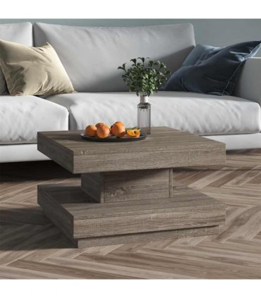 vidaXL Coffee Table Grey 60x60x35 cm MDF