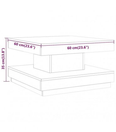 vidaXL Coffee Table Grey 60x60x35 cm MDF