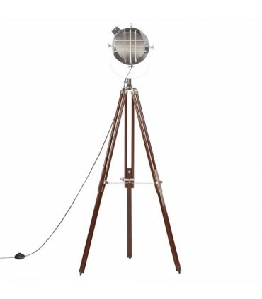 vidaXL Tripod Floor Lamp Solid Mango Wood 180 cm