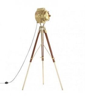 vidaXL Tripod Floor Lamp Solid Mango Wood 193 cm