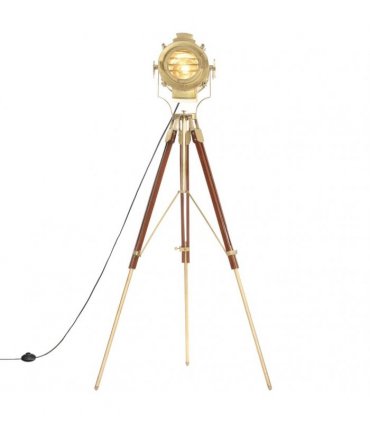 vidaXL Tripod Floor Lamp Solid Mango Wood 193 cm