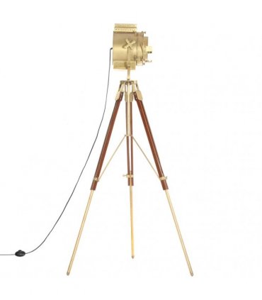 vidaXL Tripod Floor Lamp Solid Mango Wood 193 cm