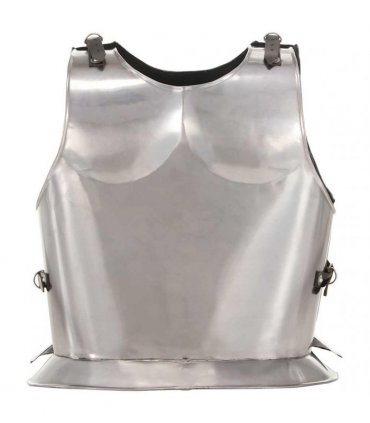 vidaXL Medieval Knight Body Armour Cuirass Replica LARP Silver Steel