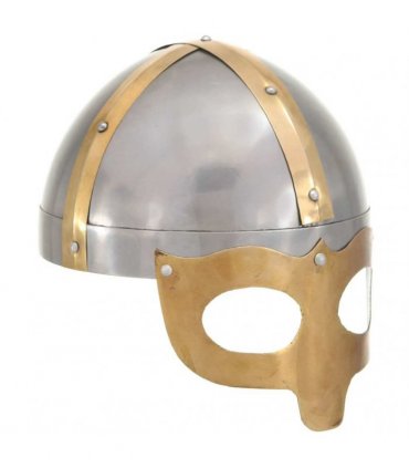 vidaXL Viking Helmet Antique Replica LARP Silver Steel
