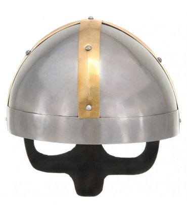 vidaXL Viking Helmet Antique Replica LARP Silver Steel