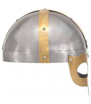 vidaXL Viking Helmet Antique Replica LARP Silver Steel