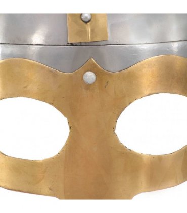vidaXL Viking Helmet Antique Replica LARP Silver Steel
