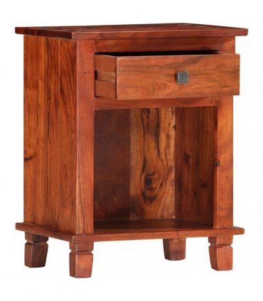 vidaXL Bedside Cabinet 40x30x50 cm Solid Acacia Wood