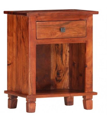 vidaXL Bedside Cabinet 40x30x50 cm Solid Acacia Wood