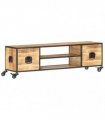 vidaXL TV Cabinet 130x30x39 cm Solid Mango Wood
