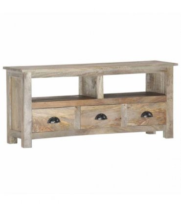 vidaXL TV Cabinet 110x30x50 cm Solid Mango Wood