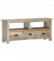 vidaXL TV Cabinet 110x30x50 cm Solid Mango Wood