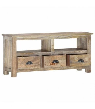 vidaXL TV Cabinet 110x30x50 cm Solid Mango Wood