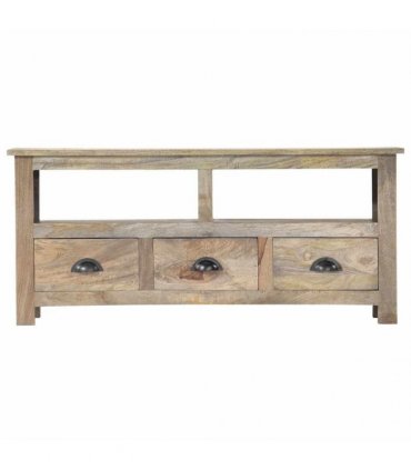 vidaXL TV Cabinet 110x30x50 cm Solid Mango Wood