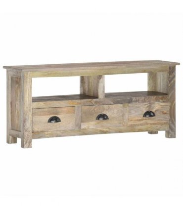 vidaXL TV Cabinet 110x30x50 cm Solid Mango Wood