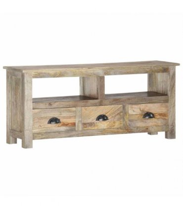 vidaXL TV Cabinet 110x30x50 cm Solid Mango Wood