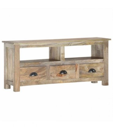 vidaXL TV Cabinet 110x30x50 cm Solid Mango Wood