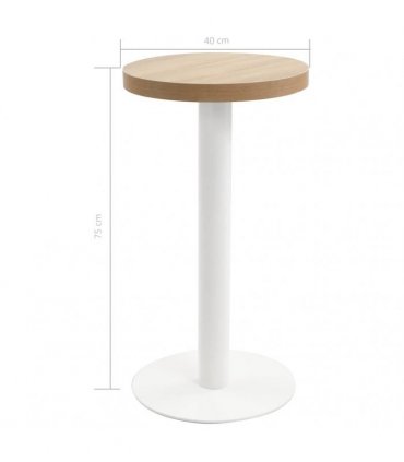 vidaXL Bistro Table Light Brown 40 cm MDF
