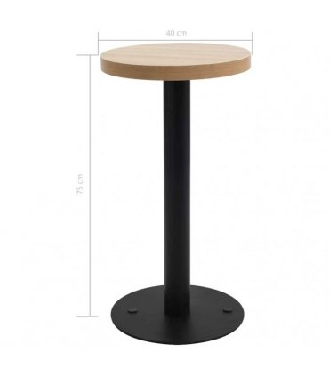 vidaXL Bistro Table Light Brown 40 cm MDF