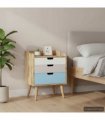 vidaXL Bedside Cabinet 47x35x63 cm Solid Mango Wood