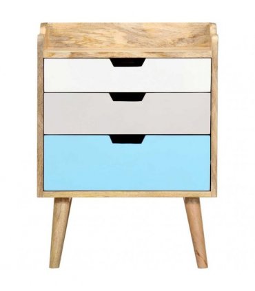 vidaXL Bedside Cabinet 47x35x63 cm Solid Mango Wood