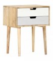 vidaXL Bedside Cabinet 47x35x59 cm Solid Mango Wood