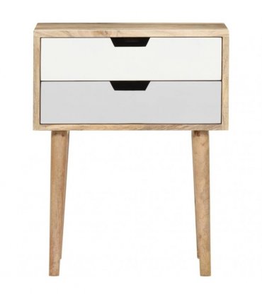 vidaXL Bedside Cabinet 47x35x59 cm Solid Mango Wood